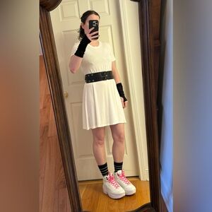 *3 for $9* Soft White T-shirt Dress